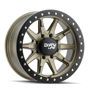 Dirty Life – DT-2 – Gold – 17″x9″ -12mm – All weather Wheels – 9304-7983MGD12